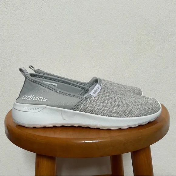 adidas gazelle silver green womens Adidas Cloudfoam QT Racer Running Women's Shoes Clear Onix/ White main image 1